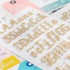 Crate Paper - Maggie Holmes - Sunny Days Glitter Foam Alpha Thickers - Sunlight (171 Piece)