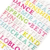 Pink Paislee - Paige Evans - Bloom Street Puffy Word Stickers (120 Piece)