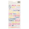 American Crafts - Paige Evans - Wonders Phrases Thickers - Happy Day (329 Piece)