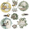 Simple Stories -  Weathered Garden Chipboard Clusters