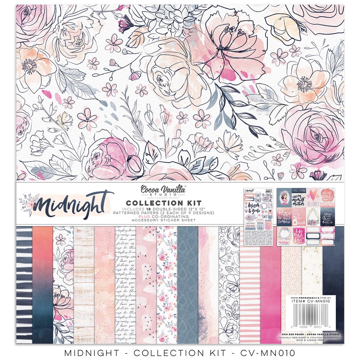 12x12 Kits, Pads | Cocoa Vanilla Studio - Midnight 12x12 Collection Kit ...