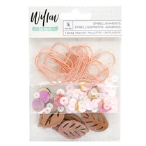American Crafts - 1Canoe2 - Willow Mixed Embellishments (113 Piece) American Crafts - 1Canoe2 - Willow Mixed Embellishments (113 Piece)
