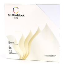 American Crafts - Variety Pack 60 White Cardstock