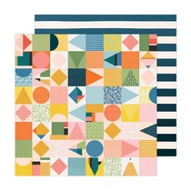 American Crafts - Paige Evans - Bungalow Lane 12x12 scrapbook papír 13 American Crafts - Paige Evans - Bungalow Lane 12x12 scrapbook papír 13