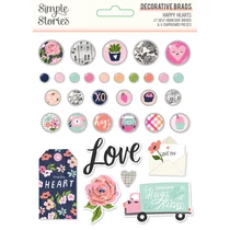 Simple Stories - Happy Hearts Decorative Brads Simple Stories - Happy Hearts Decorative Brads
