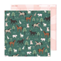 American Crafts - Maggie Holmes - Market Square 12x12 scrapbook papír - On The Farm American Crafts - Maggie Holmes - Market Square 12x12 scrapbook papír - On The Farm