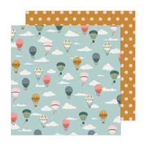 American Crafts - Maggie Holmes - Market Square 12x12 scrapbook papír - Up and Away