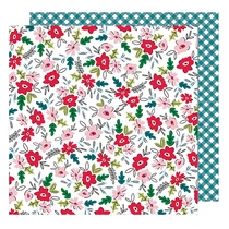 American Crafts - Sweater Weather 12x12 Paper - January Blossoms American Crafts - Sweater Weather 12x12 Paper - January Blossoms