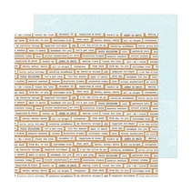 Crate Paper - Mittens and Mistletoe 12x12 Paper - Snow Day
