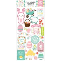 Echo Park - Easter Wishes 6x13 chipboard matrica - Accents