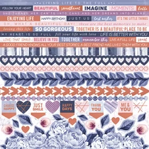 Kaisercraft - Misty Mountains 12x12 Cradstock Stickers Kaisercraft - Misty Mountains 12x12 Cradstock Stickers