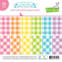 Lawn Fawn - 6x6 Petite Paper Pad - Gotta have gingham rainbow Lawn Fawn - 6x6 Petite Paper Pad - Gotta have gingham rainbow