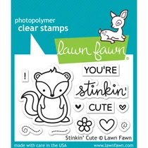 Lawn Fawn Clear Stamp - Stinkin' Cute Lawn Fawn Clear Stamp - Stinkin' Cute
