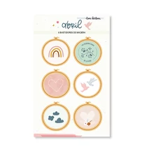 Lora Bailora - Abril chipboard (6 db) Lora Bailora - Abril chipboard (6 db)