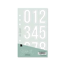 Lora Bailora - Stitch it! Numbers Contour Stencil Lora Bailora - Stitch it! Numbers Contour Stencil