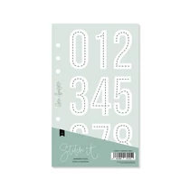 Lora Bailora - Stitch it! Numbers Linear Stencil Lora Bailora - Stitch it! Numbers Linear Stencil
