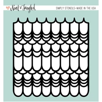 Neat and Tangled Simply Stencils - Scalloped  Neat and Tangled Simply Stencils - Scalloped