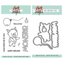 Neat and Tangled Die Set - Little Monster Neat and Tangled Die Set - Little Monster
