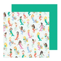 Pebbles - Oh Summertime 12x12 Patterned Paper -  Under The Sea Pebbles - Oh Summertime 12x12 Patterned Paper -  Under The Sea