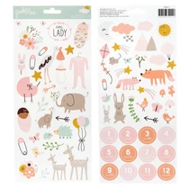 Pebbles - Peek-A-Boo You 6x12 Sticker Sheet - Girl Pebbles - Peek-A-Boo You 6x12 Sticker Sheet - Girl