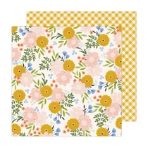 American Crafts - Jen Hadfield - Reaching Out 12x12 Paper - Blossoms For You