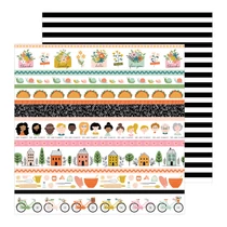 Pebbles - This is family 12x12 Patterned Paper - Sending Love