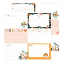 Pebbles - This is family 12x12 Patterned Paper - Family Recipes