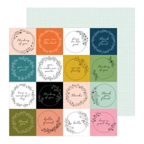 Pebbles - This is family 12x12 Patterned Paper - Tag You're it Pebbles - This is family 12x12 Patterned Paper - Tag You're it