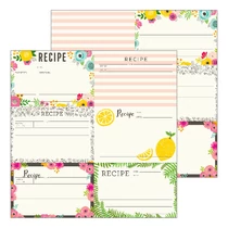 Pebbles - Patio Party 12x12 Paper - Recipe Cards Pebbles - Patio Party 12x12 Paper - Recipe Cards