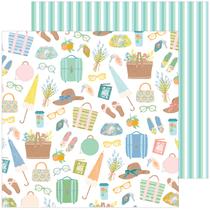 Pinkfresh Studio - Flower Market 12x12 Paper - Flower Market