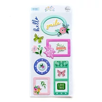Pinkfresh Studio - Happy Blooms Puffy Frames Pinkfresh Studio - Happy Blooms Puffy Frames