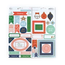 Pinkfresh Studio - Holiday Vibes Chipboard Stickers Pinkfresh Studio - Holiday Vibes Chipboard Stickers