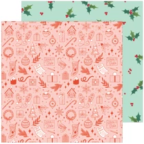 Pinkfresh Studio - Holiday Dreams 12x12 papír - Holly Jolly Pinkfresh Studio - Holiday Dreams 12x12 papír - Holly Jolly