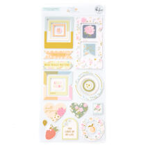 Pinkfresh Studio - Lovely Blooms Chipboard Stickers