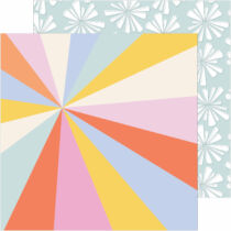 Pinkfresh Studio - The Simple Things 12x12 Paper - Rays of Sunshine