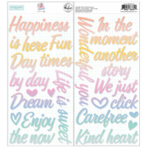 Pinkfresh Studio - The Simple Things Puffy Title Stickers