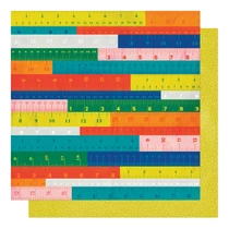 American Crafts - Shimelle - Field Trip 12x12 Patterned Paper - Measure Up American Crafts - Shimelle - Field Trip 12x12 Patterned Paper - Measure Up