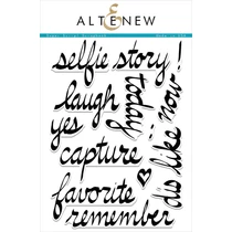 Altenew Super Script Scrapbook Stamp Set