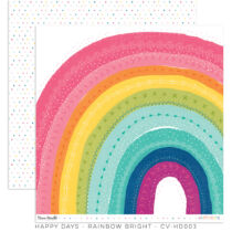 Cocoa Vanilla Studio - Happy Days 12x12 Paper - Rainbow Bright
