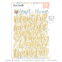 Cocoa Vanilla Studio - Heart & Home Title Ephemera