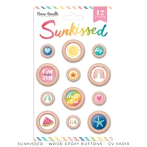 Cocoa Vanilla Studio - Sunkissed Wood Epoxy Buttons Cocoa Vanilla Studio - Sunkissed Wood Epoxy Buttons