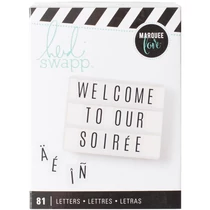 Heidi Swapp - Lightbox International Black Alpha Inserts Internation  Heidi Swapp - Lightbox International Black Alpha Inserts Internation