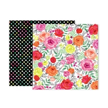 Pink Paislee - 5th and Monaco 12x12 scrapbook papír - 3