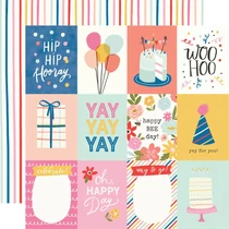 Simple Stories - Celebrate! 12x12 papír - 3x4 Elements Simple Stories - Celebrate! 12x12 papír - 3x4 Elements