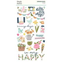Simple Stories - Fresh Air Chipboard Stickers Simple Stories - Fresh Air Chipboard Stickers
