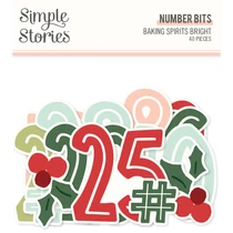 Simple Stories - Baking Spirits Bright Number Bits & Pieces Simple Stories - Baking Spirits Bright Number Bits & Pieces