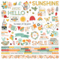Simple Stories - Full Bloom 12x12 Cardstock Sticker