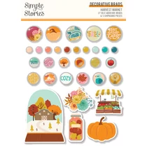 Simple Stories - Harvest Market Decorative Brads Simple Stories - Harvest Market Decorative Brads