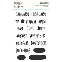 Simple Stories - Life Captured Stamps - Months Simple Stories - Life Captured Stamps - Months