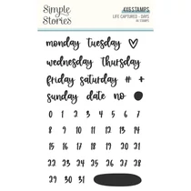 Simple Stories - Life Captured Stamps - Days Simple Stories - Life Captured Stamps - Days